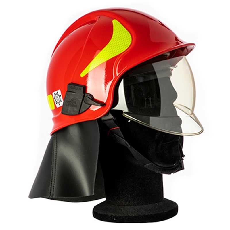CASCO VULCAN LIGHT ANTINCENDIO CV103 A EN443 EN16471 EN16473 C/ VISIERA E PARAN
